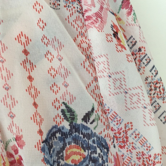 Sheer Floral Kimono - Picture 3 of 6